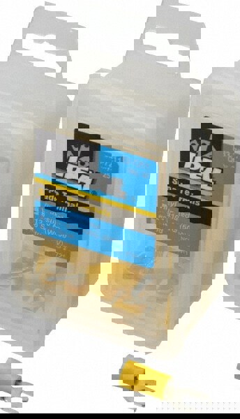 Standard Fork Terminal: Yellow, Vinyl, Partially Insulated, #8 Stud, Crimp